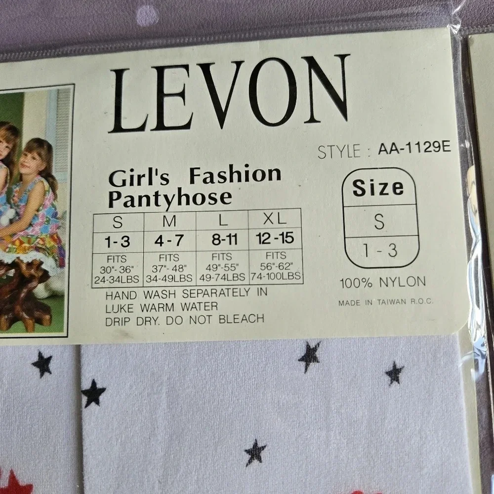 Levon Vintage 80s Girls White Pantihose Bundle of 2 New With Tags Size‎ S (1-3)